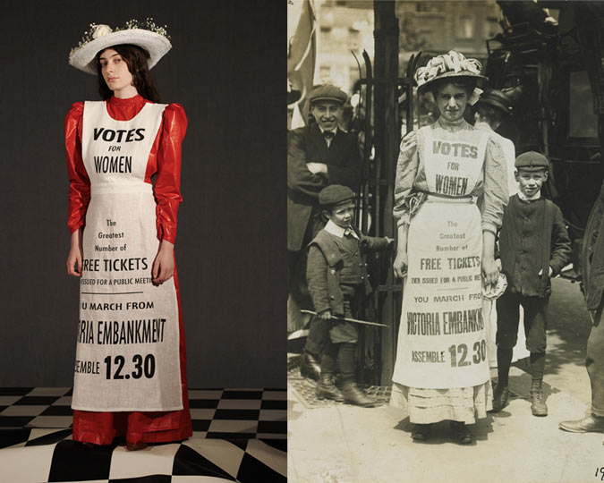 A suffragette dress inspiration.