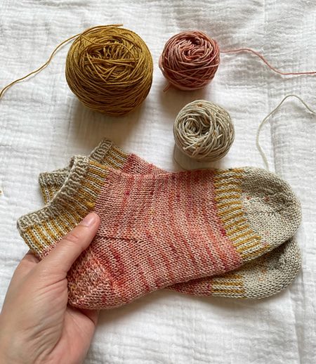 Samples of my own lockdown knitting. (Courtesy: Lucie Whitmore)
