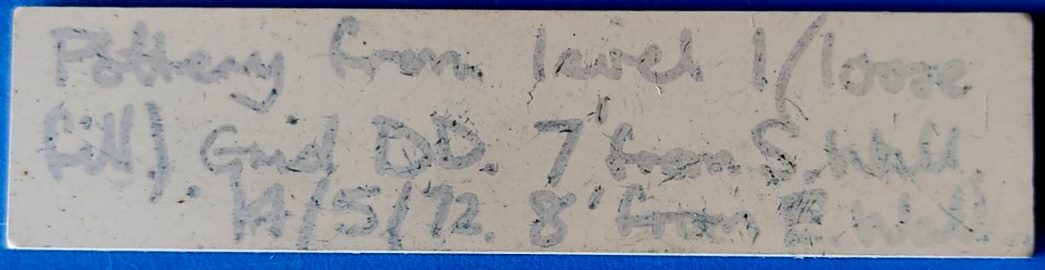 The absence of a map or notes makes this note on a flat ice-cream lollipop stick a mystery.  (©Museum of London)